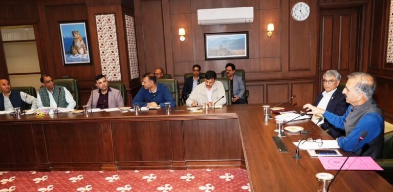CM Sukhvinder Singh Sukhu Energy Department Review Meeting Himachal News