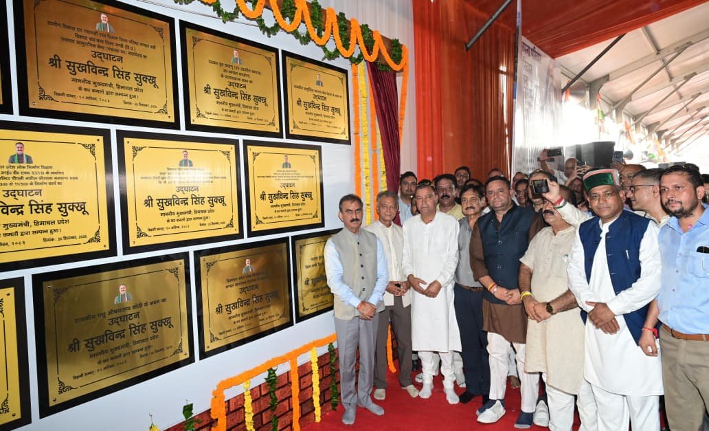 CM Sukhvinder Singh Sukhu Inaugurates Projects Mandi