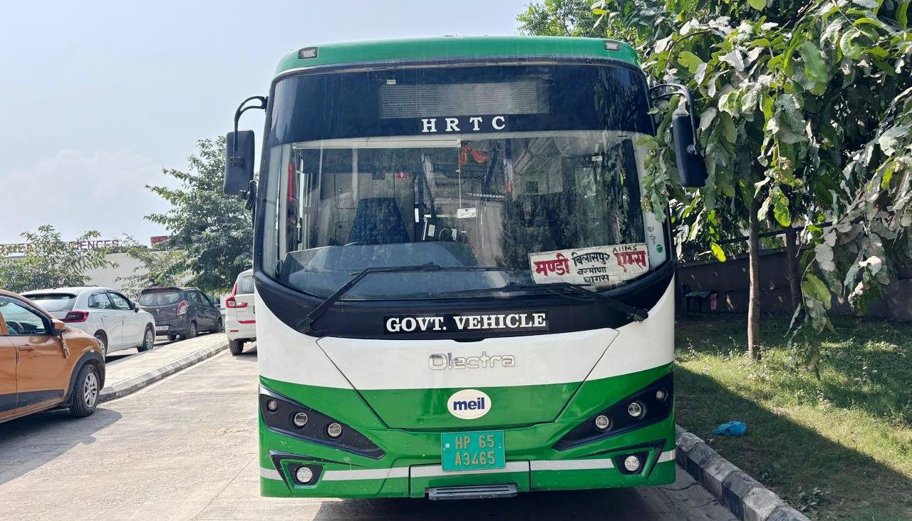 HRTC Electric Bus Service AIIMS Bilaspur