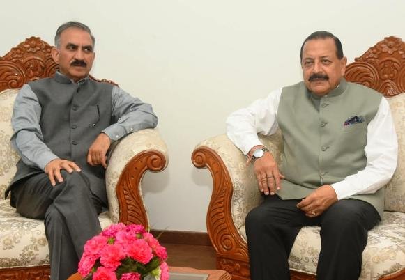 Himachal News CM Sukhu Union Minister Jitendra Singh Meeting