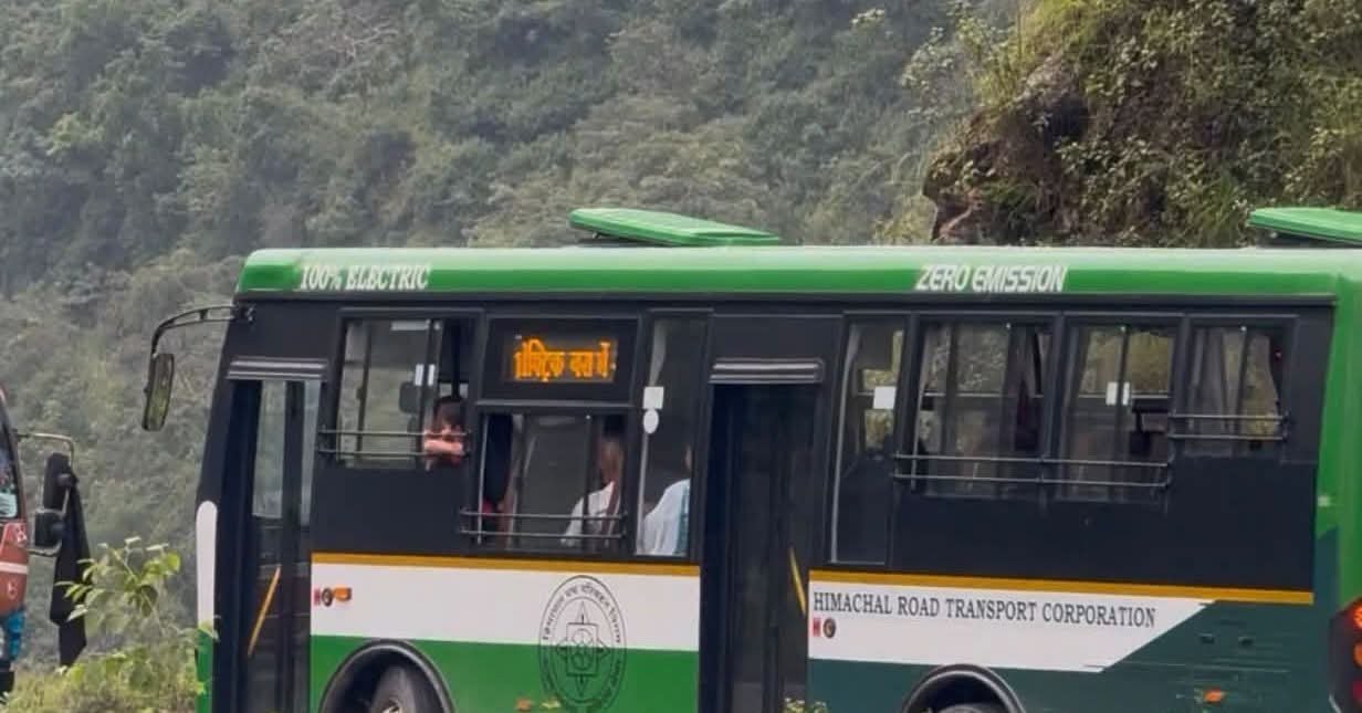 Himachal News HRTC Kullu Electric Bus