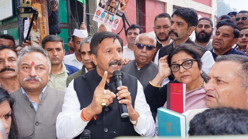 Himachal News Mukesh Agnihotri EC Protest Shimla