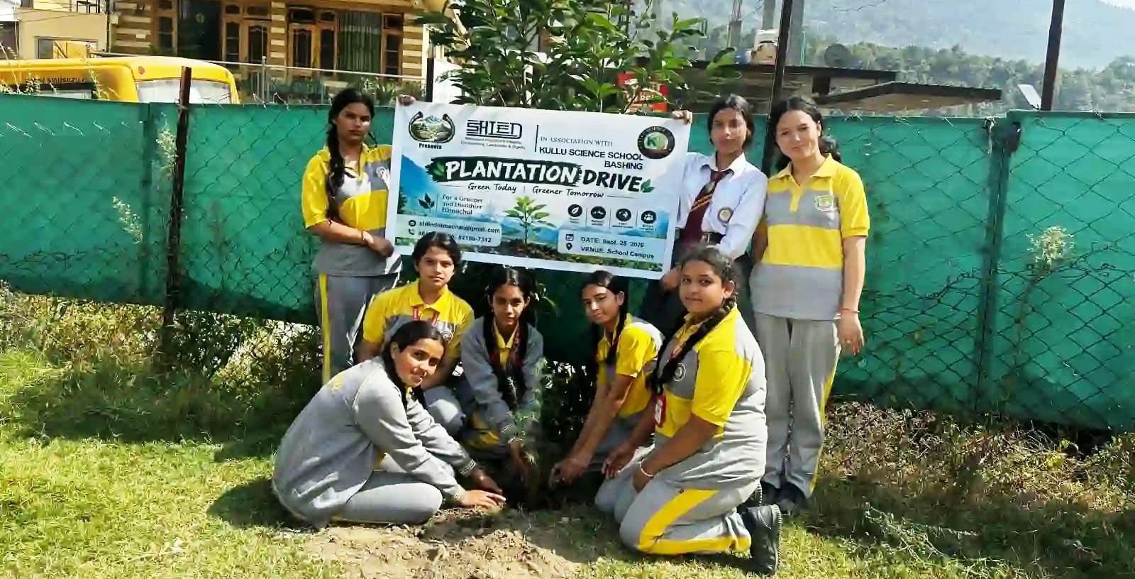Shield Trust Kullu Science School Plantation Drive