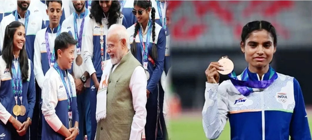 चंबा के छोटे से गांव रेटा की सीमा कुमारी ने एशियन गेम्स में जीता कांस्य पदक, प्रधानमंत्री नरेंद्र मोदी ने नई दिल्ली में किया सम्मानित