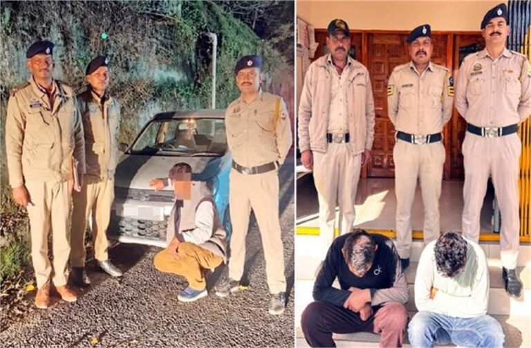 जुब्बल और कोटखाई में पुलिस की बड़ी कार्रवाई, अफीम और चिट्टे के साथ तीन तस्कर गिरफ्तार